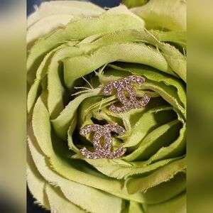 Elegant Gold Crystal Earrings